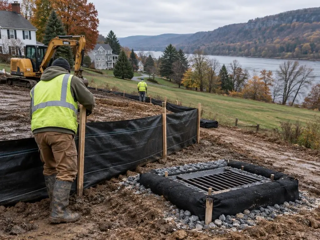 Silt Fence & Inlet Protection in Hartford, CT